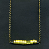 Necklace With Metallic Yellow Beads
