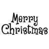 Merry Christmas Rubber Stamp